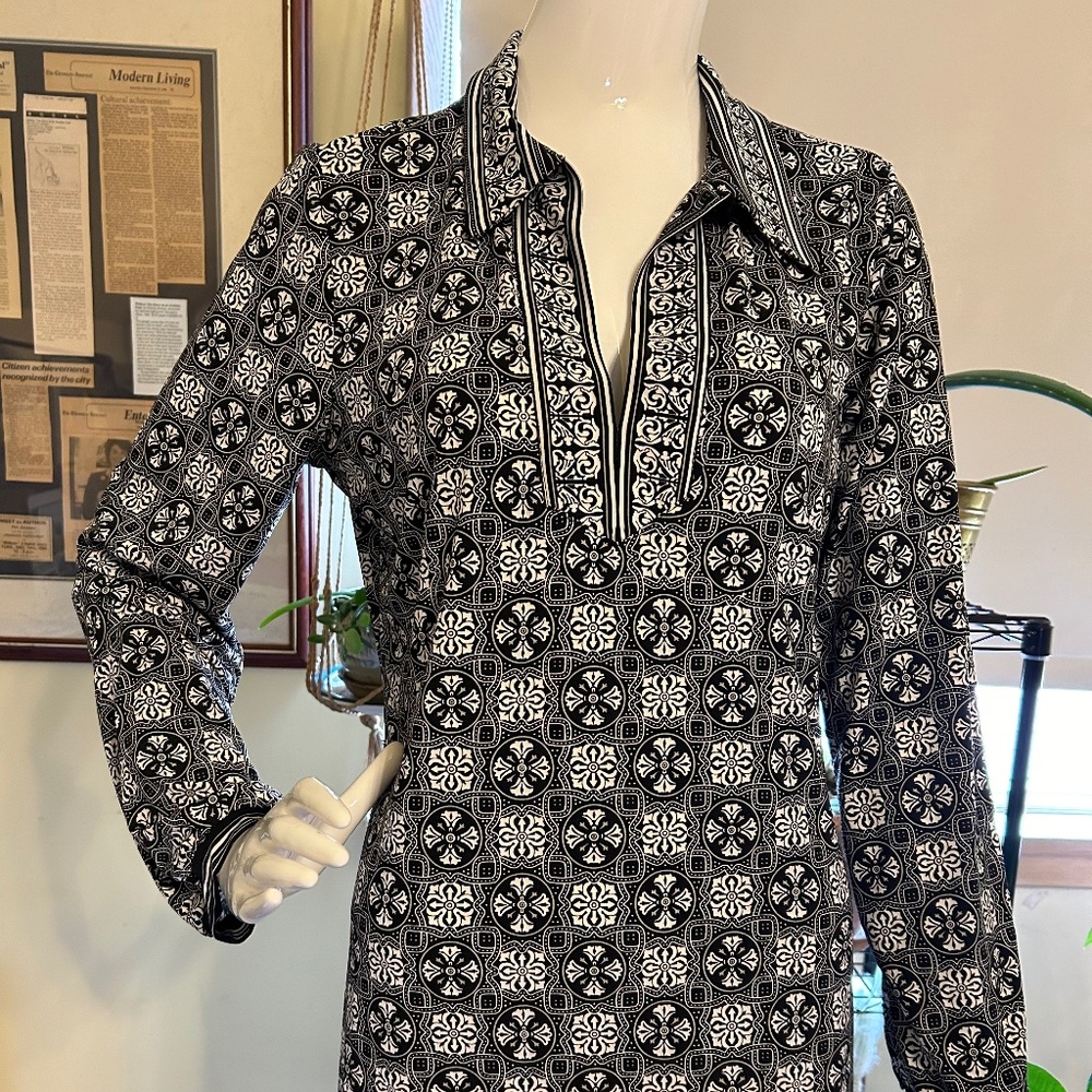 Max Studio Black & White dress